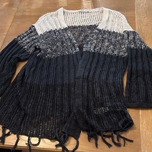 Ricki's Two-Tone Knit Cardigan